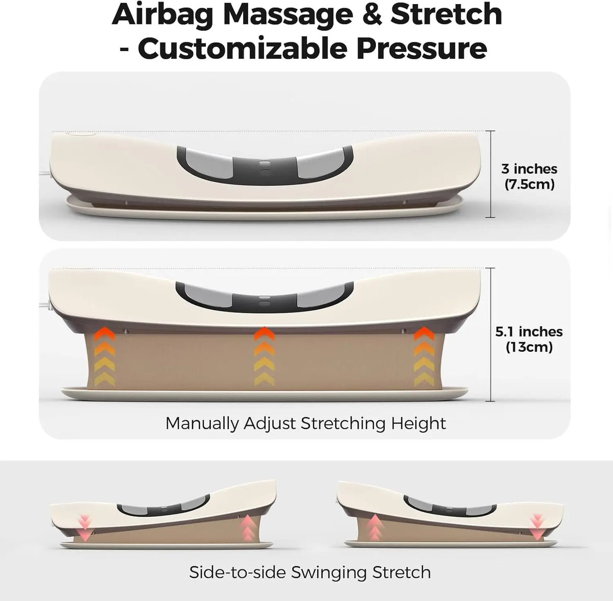 Electric Lumbar Traction Massager for Back Pain Relief and Spine Support