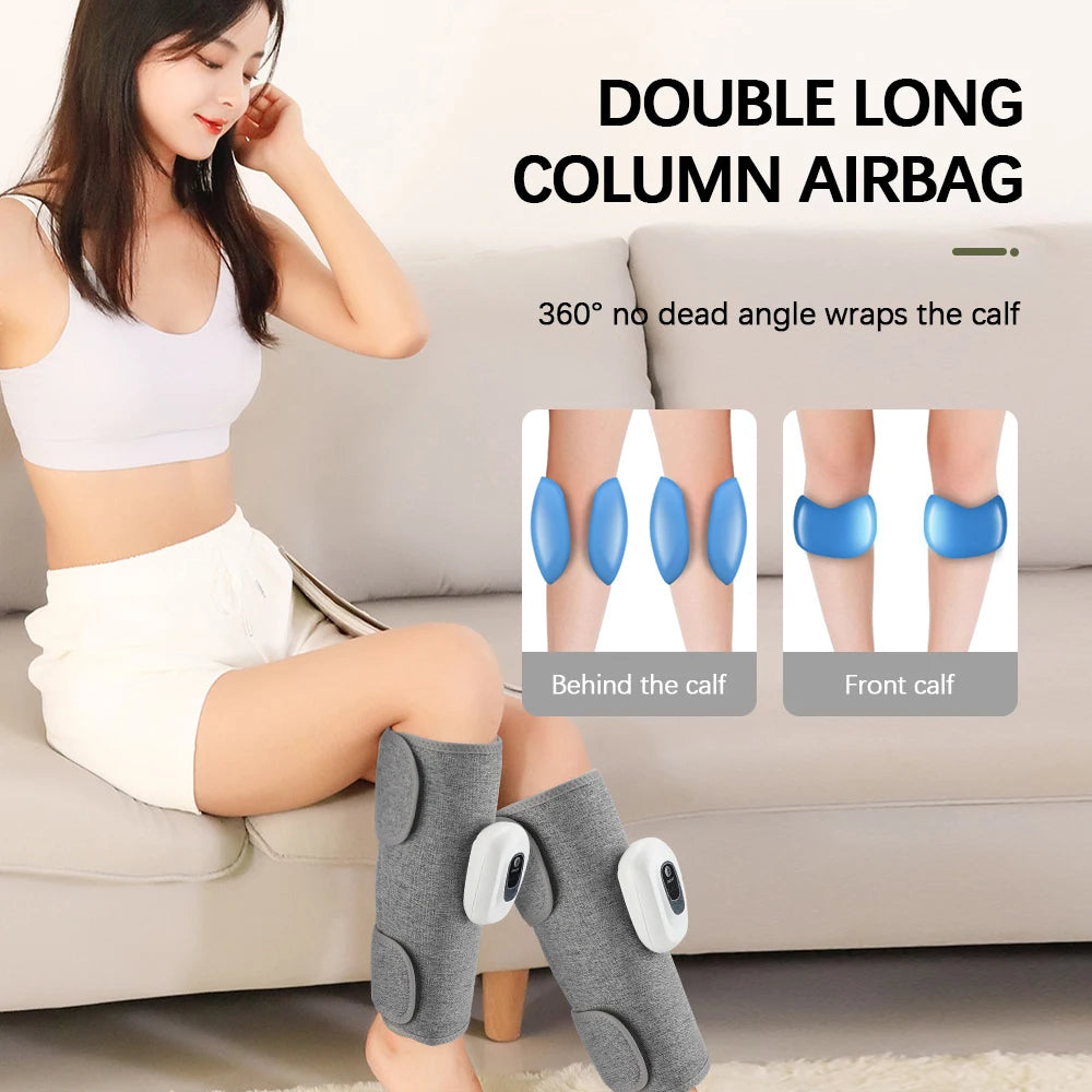 Wireless Air Compression Leg Massager for Circulation and Muscle Relief