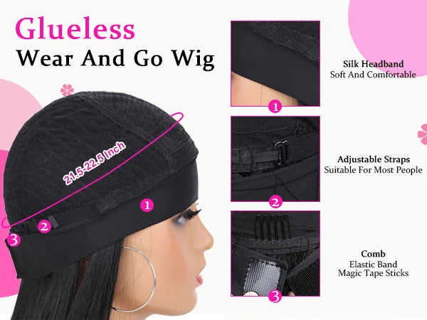 Short Kinky Curly Afro Puff Headband Wig for Daily Use - 11