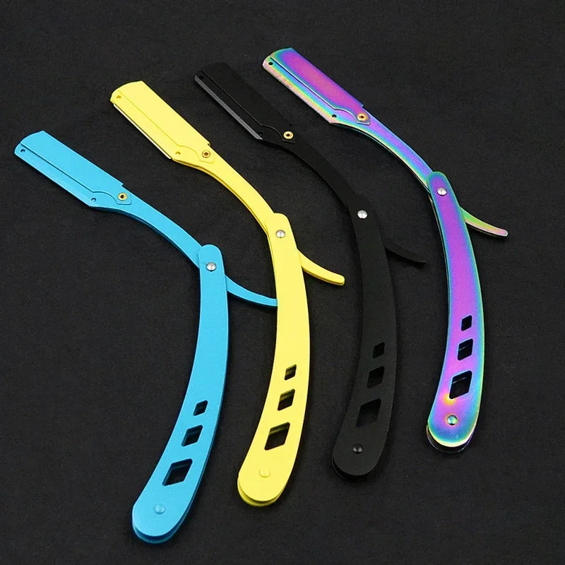 Professional Stainless Steel Folding Straight Razor for Smooth Shaving