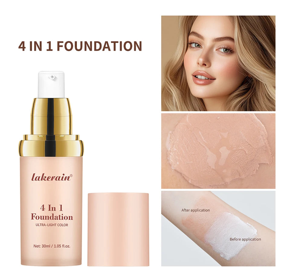 4-in-1 Color Changing Moisturizing Foundation with SPF 30+ - 8