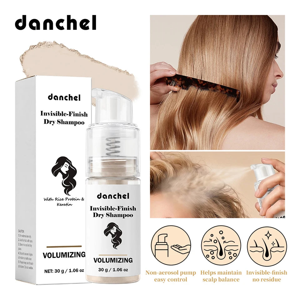 Invisible Dry Shampoo Powder for Instant Volume and Oil Absorption