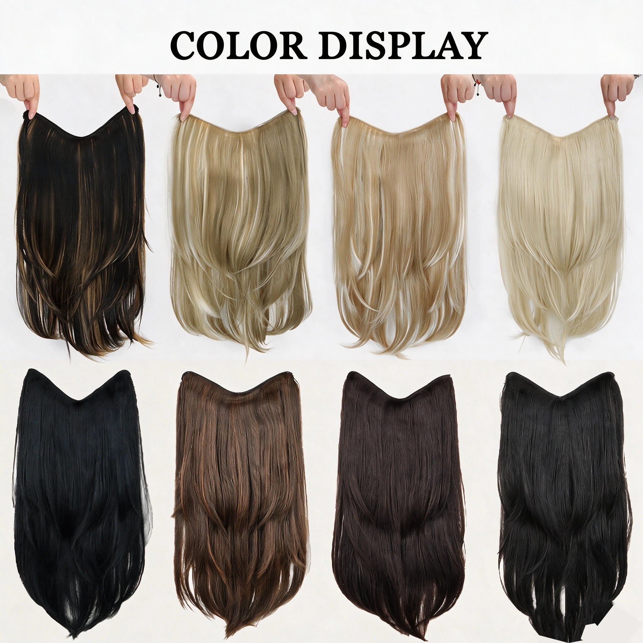 22 Inch Seamless U-Shape Curly Hair Extensions - 3
