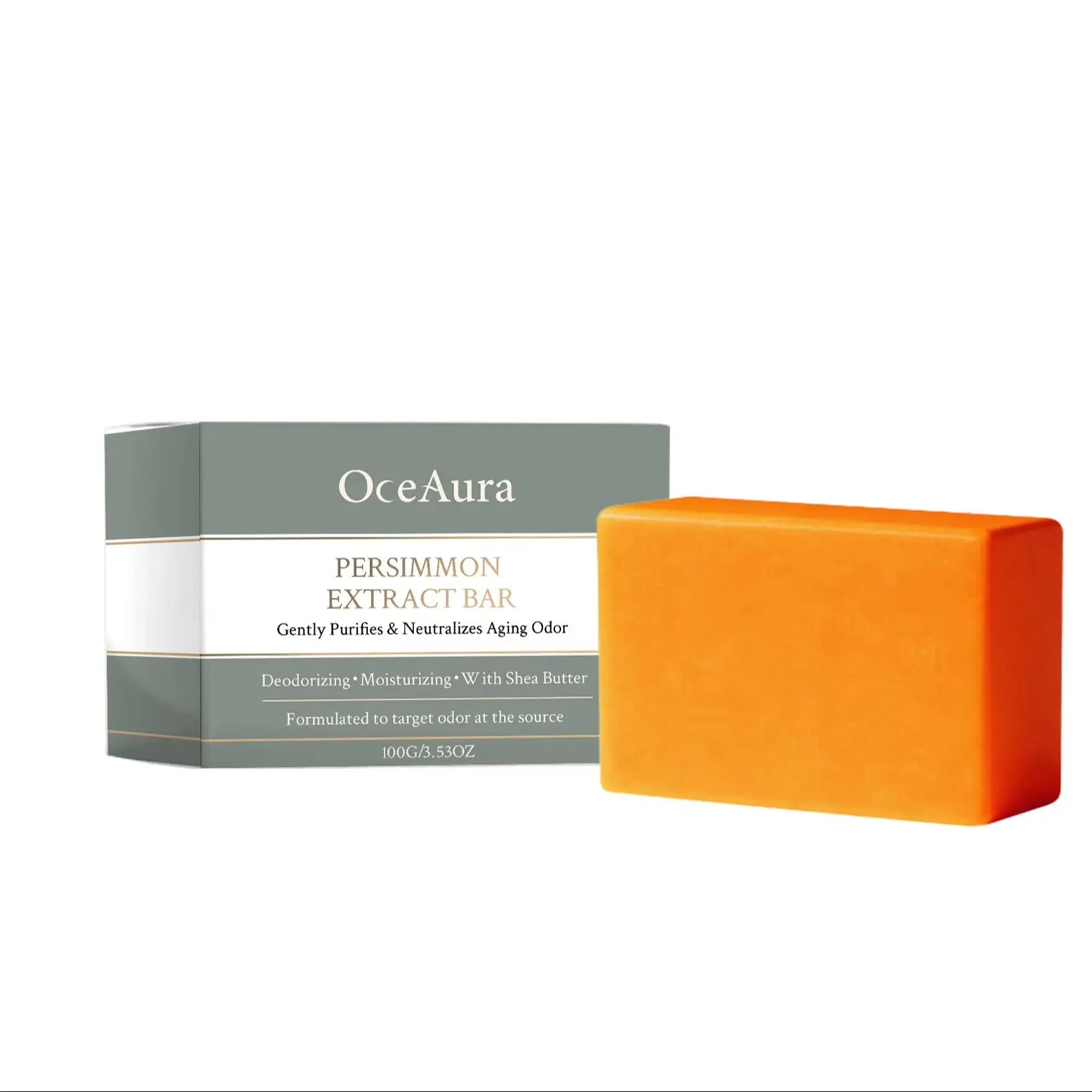 Persimmon Extract Deodorizing Body Soap for Aging Odor and Skin Care - 15