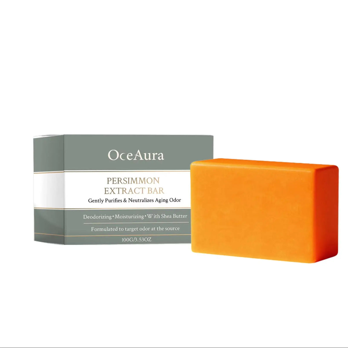 Persimmon Extract Deodorizing Body Soap for Aging Odor and Skin Care