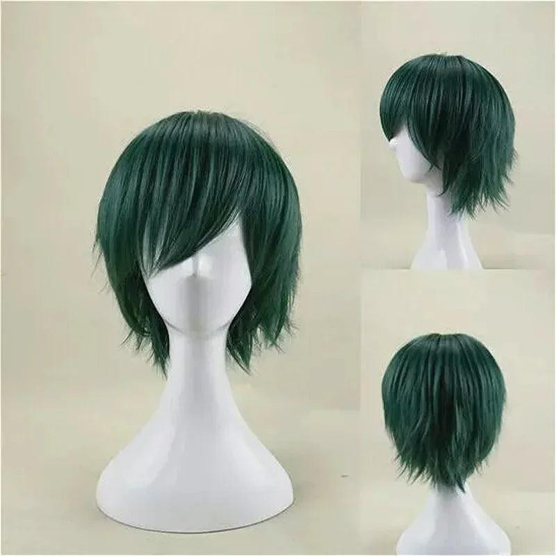 Short Layered Synthetic Cosplay Wig for Costume Parties and Events - 1