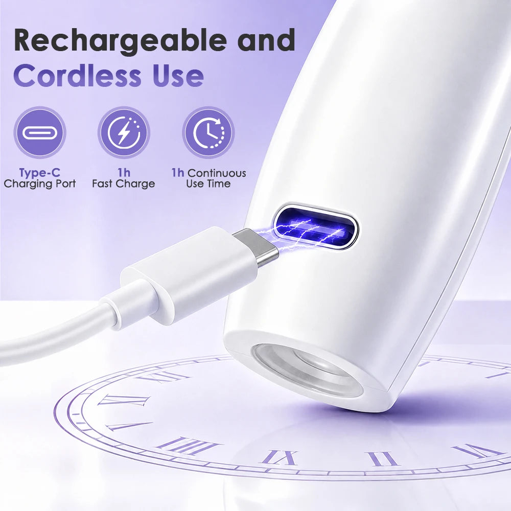 2-in-1 Electric Nail Drill and UV Curing Lamp for Professional Manicures