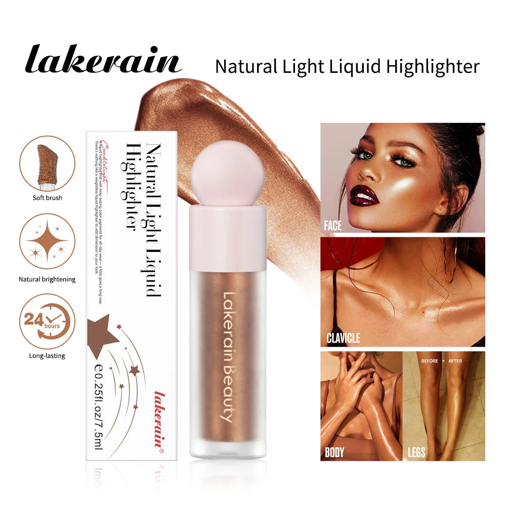 Liquid Highlighter for Radiant Glow and Natural Brightened Skin Finish - 1