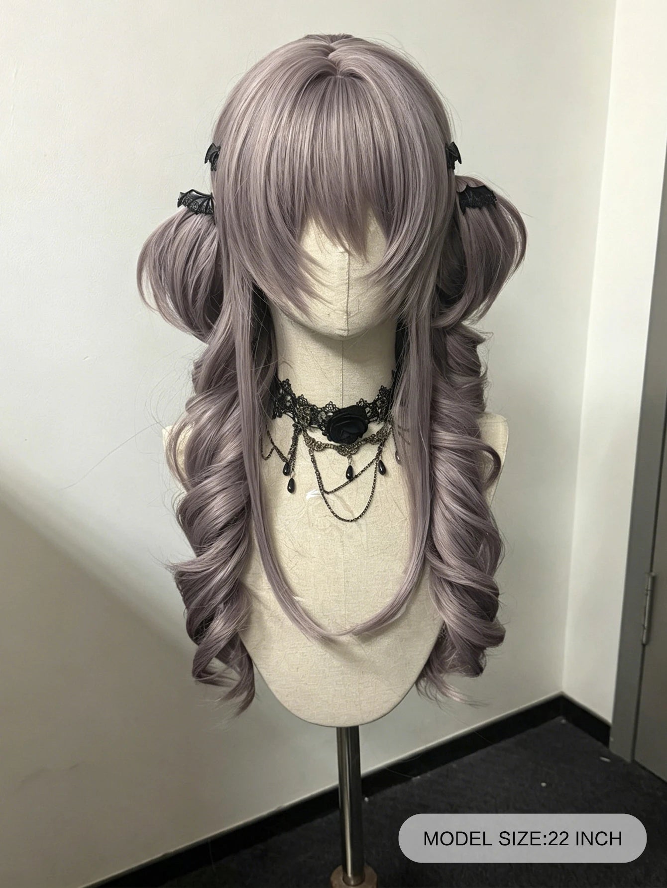 Long Curly Wavy Lolita Cosplay Wig with Ponytails for Halloween Events - 2