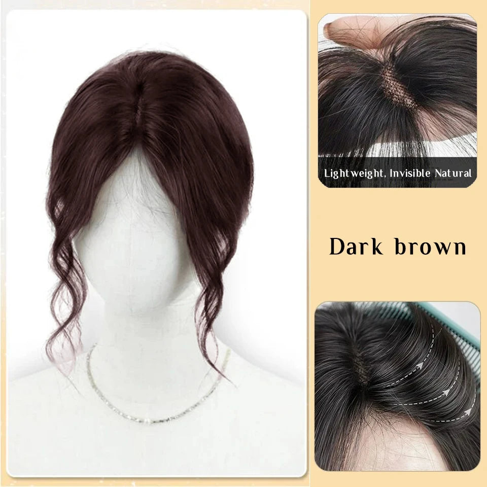 Clip-In Hair Topper Bangs Extension for Natural Volume and Style - 61