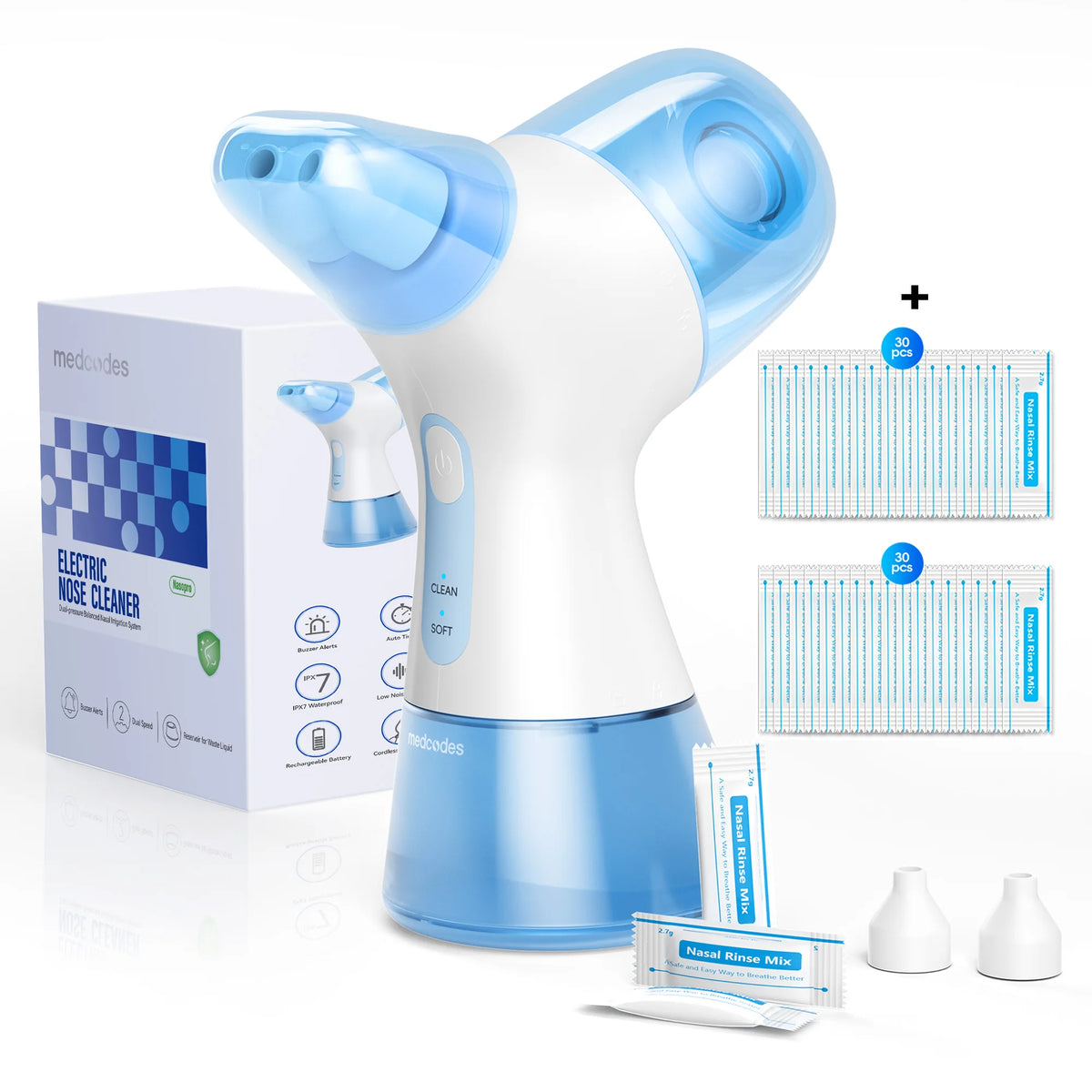 Electric Nasal Irrigation System for Sinus Congestion and Allergy Relief