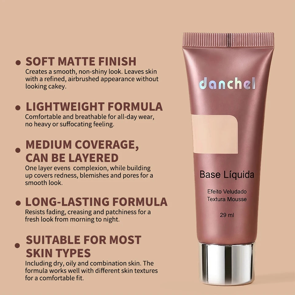 Velvet Matte Liquid Foundation for Flawless Long Lasting Daily Coverage - 9