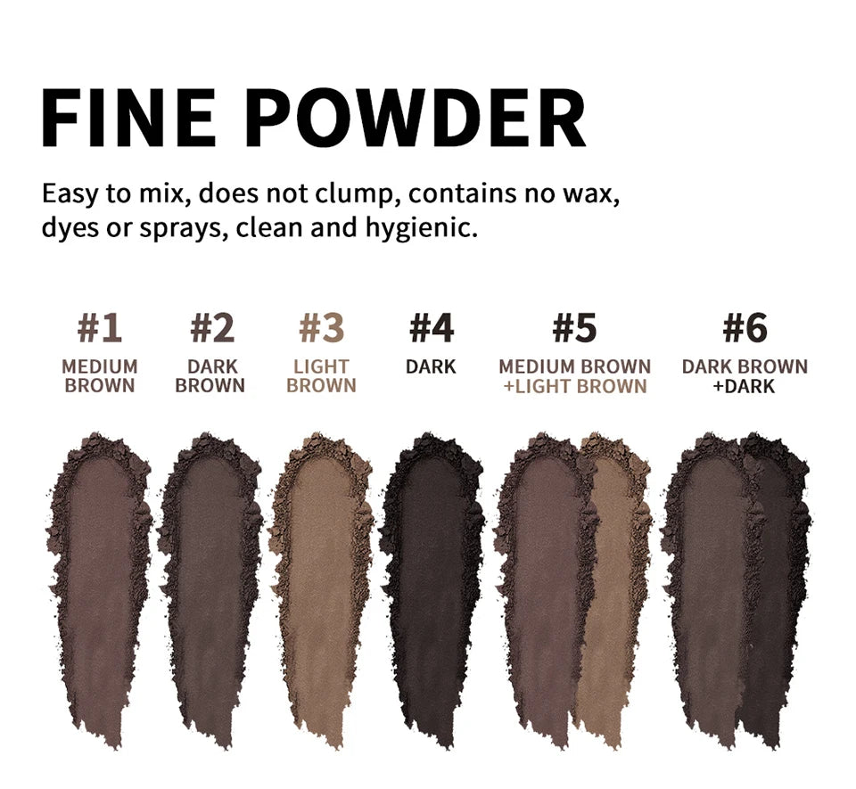 Waterproof Hairline Shadow and Root Cover Up Powder Palette - 16