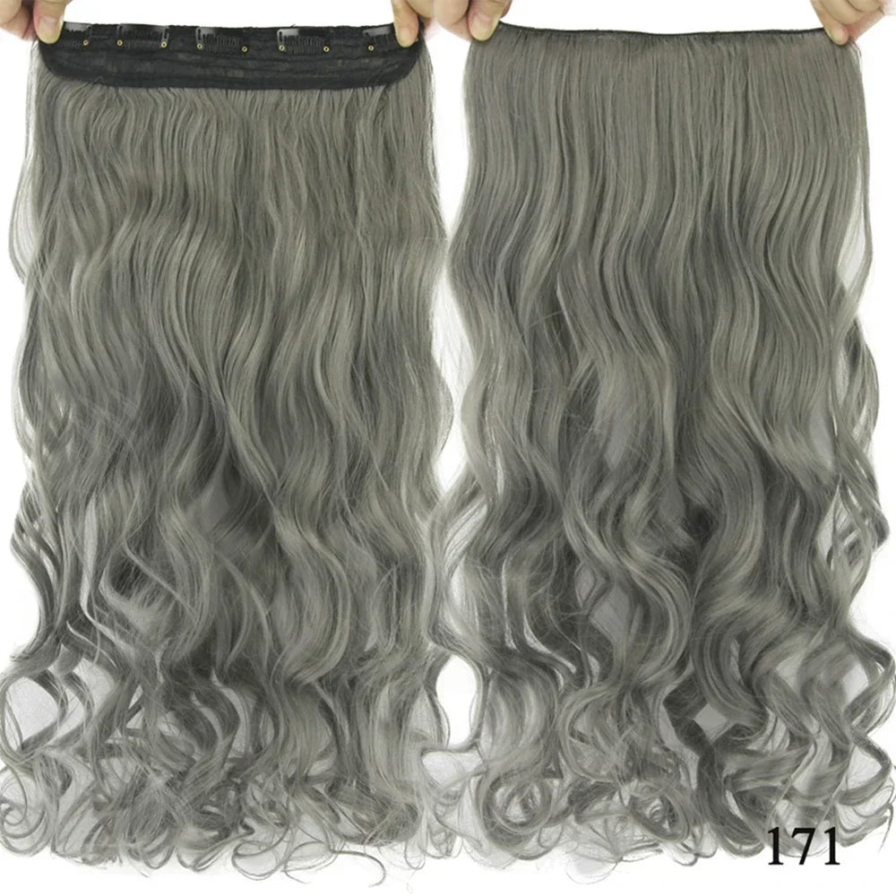 Wavy Clip-In Synthetic Hair Extensions for Instant Volume - 18