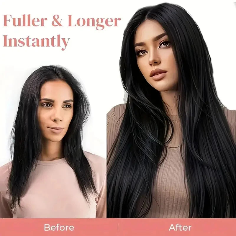 24-Inch Long Straight Clip-In Hair Extensions for Daily Wear - 6