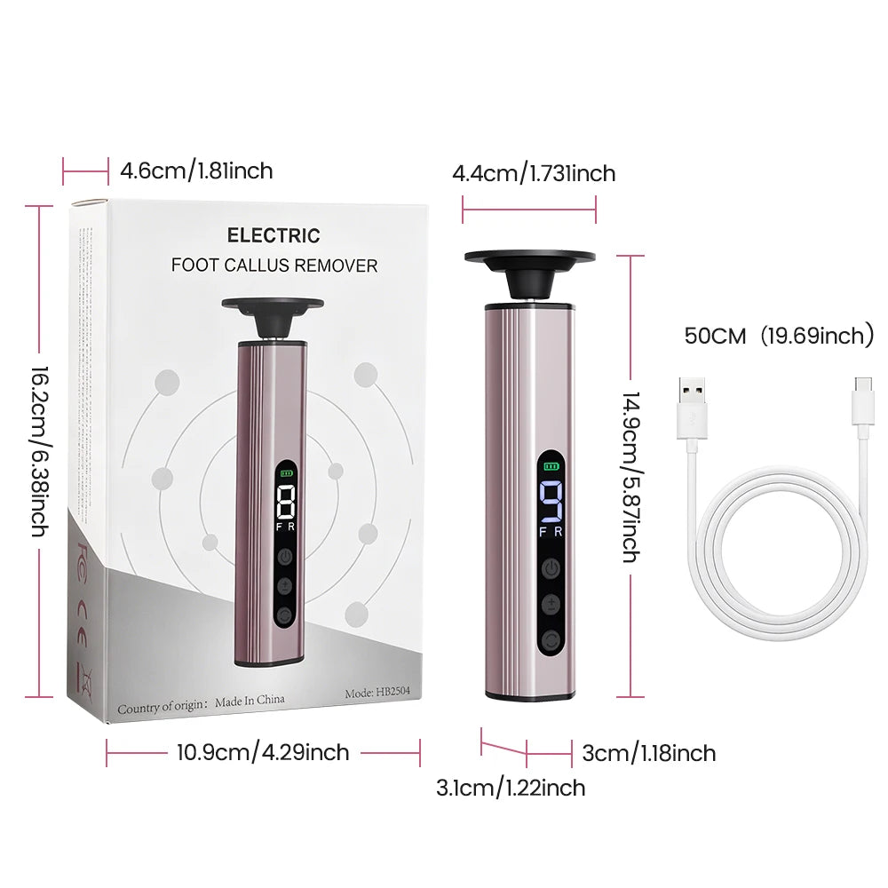 Electric Rechargeable Foot Callus Remover and Nail Polishing Care Tool - 14