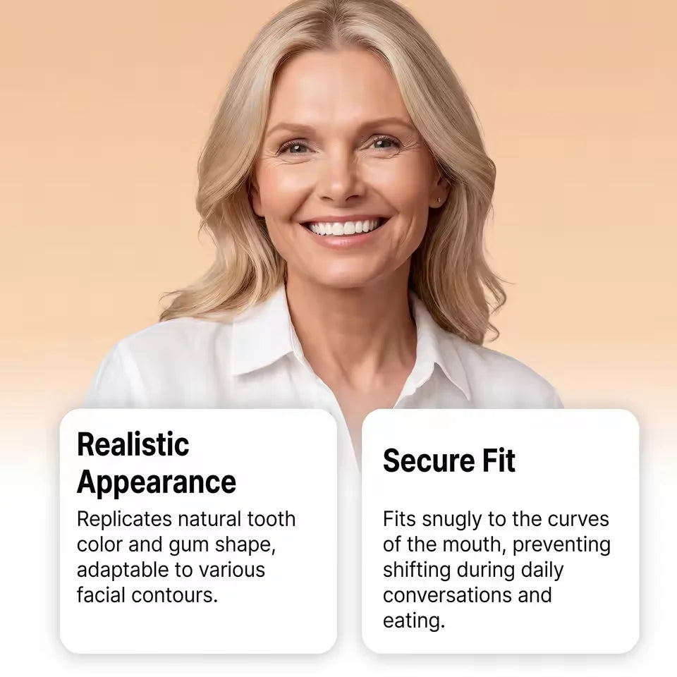 Full Mouth Silicone Denture Set for Natural Smile and Daily Comfort - 6