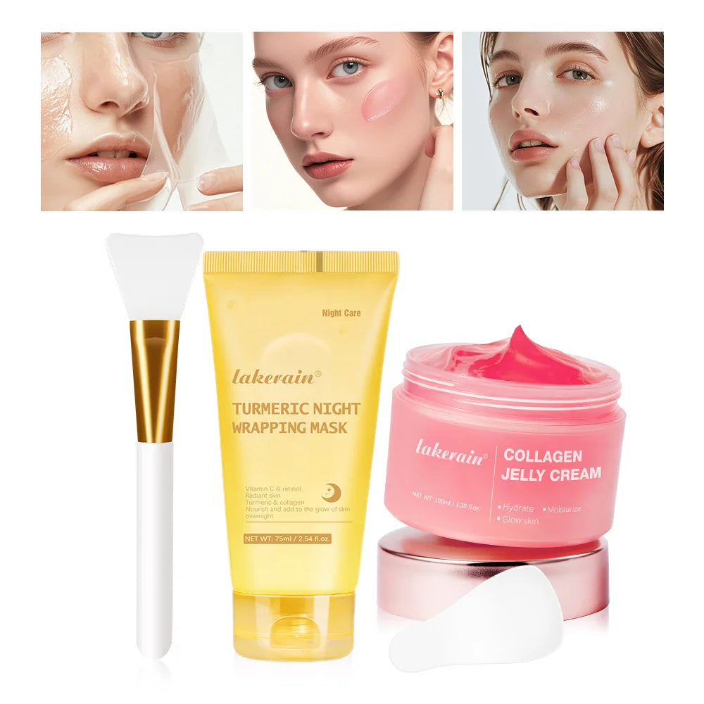 Collagen Overnight Wrapping Peel-Off Mask for Hydrating and Firming Skin