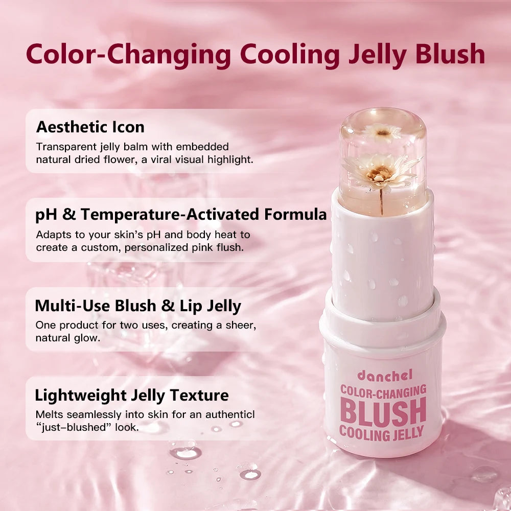 pH Adaptive Color Changing Jelly Blush for Lips Cheeks and Eyes - 9