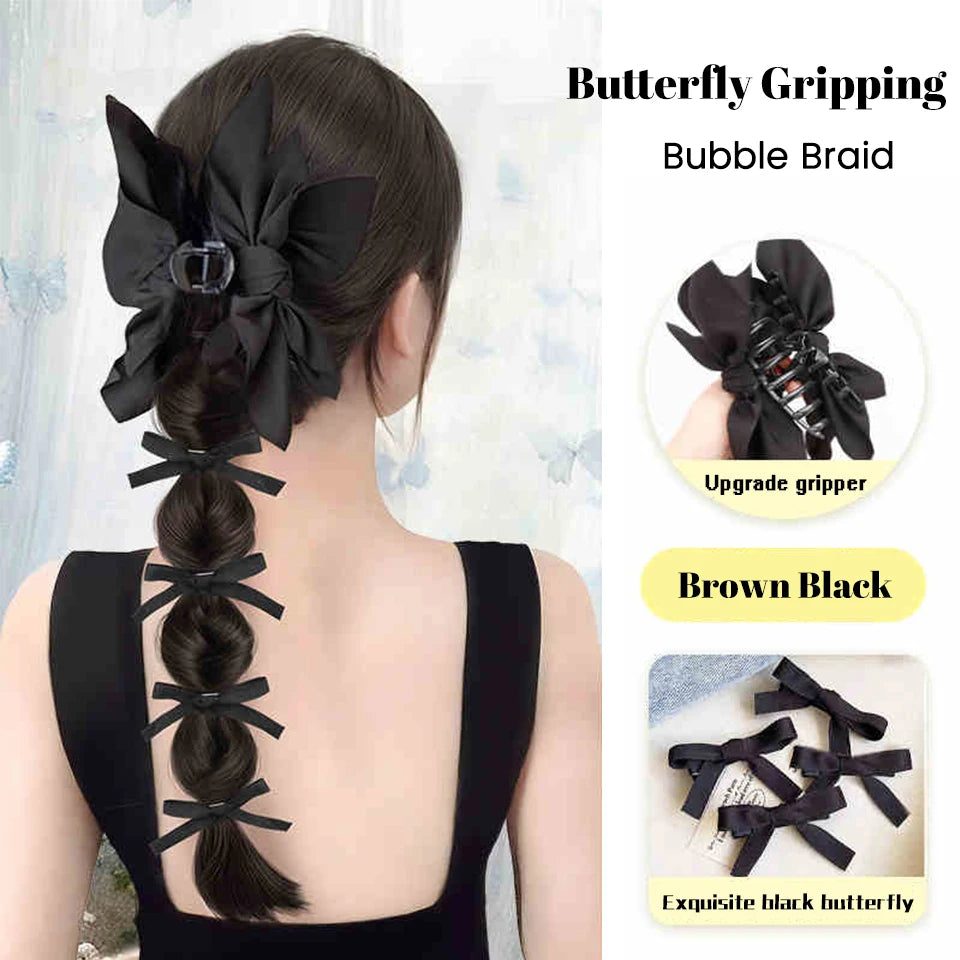 Long Claw Clip-On Braid Ponytail Hair Extension for Daily Styling