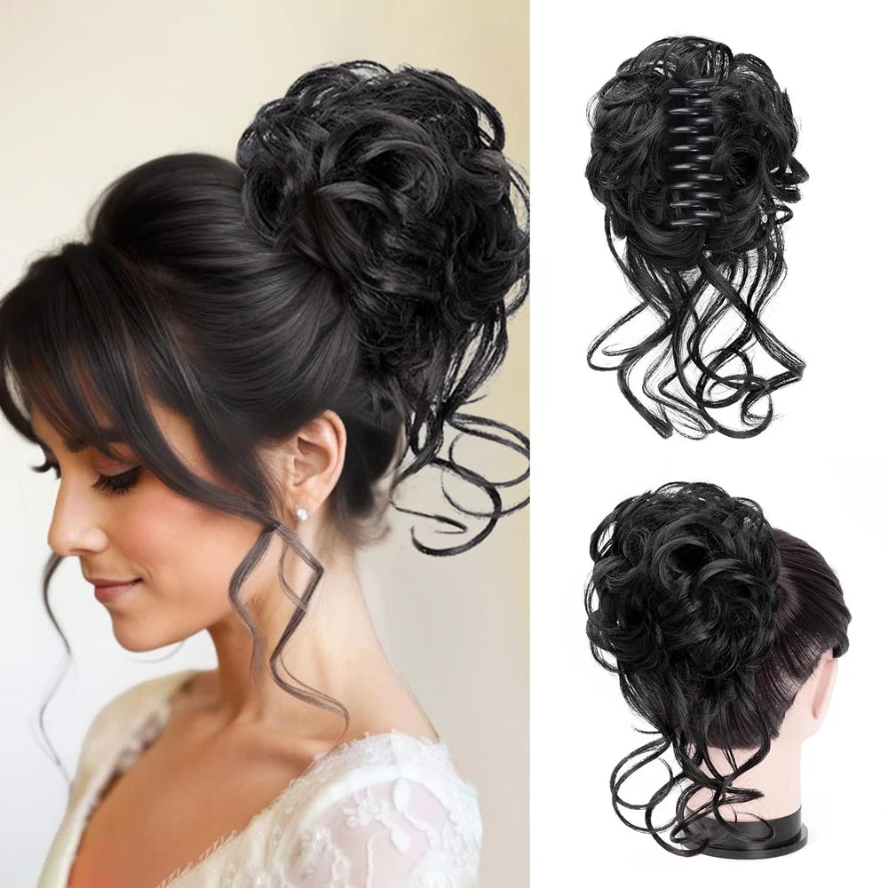 8-Inch Curly Claw Clip Ponytail Hair Extension for Instant Volume