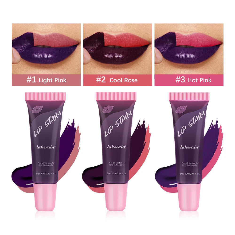 Waterproof Peel-Off Lip Stain for Long-Lasting Natural Color - 24