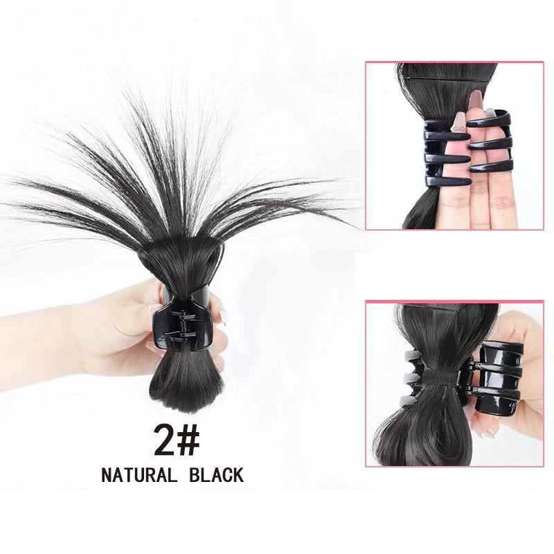 Synthetic Claw Clip Ponytail Hair Extension for Instant Volume - 9