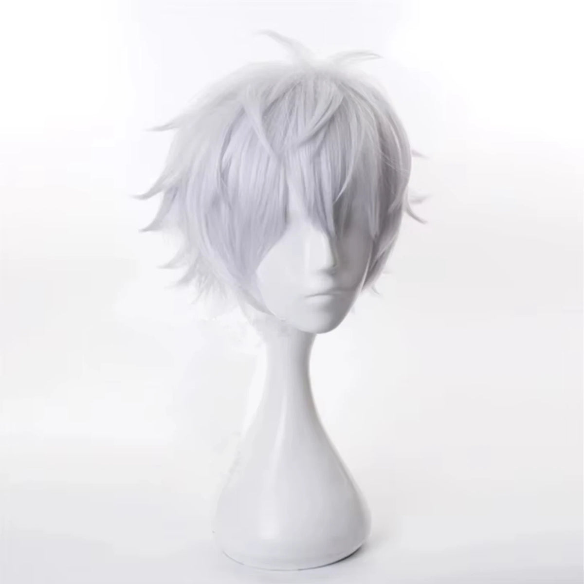 Anime Silver Cosplay Wig Set with Glasses