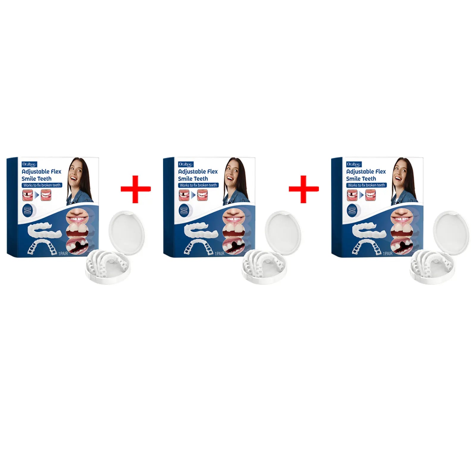 Adjustable Snap-On Silicone Dentures for Instant Smile Repair - 8