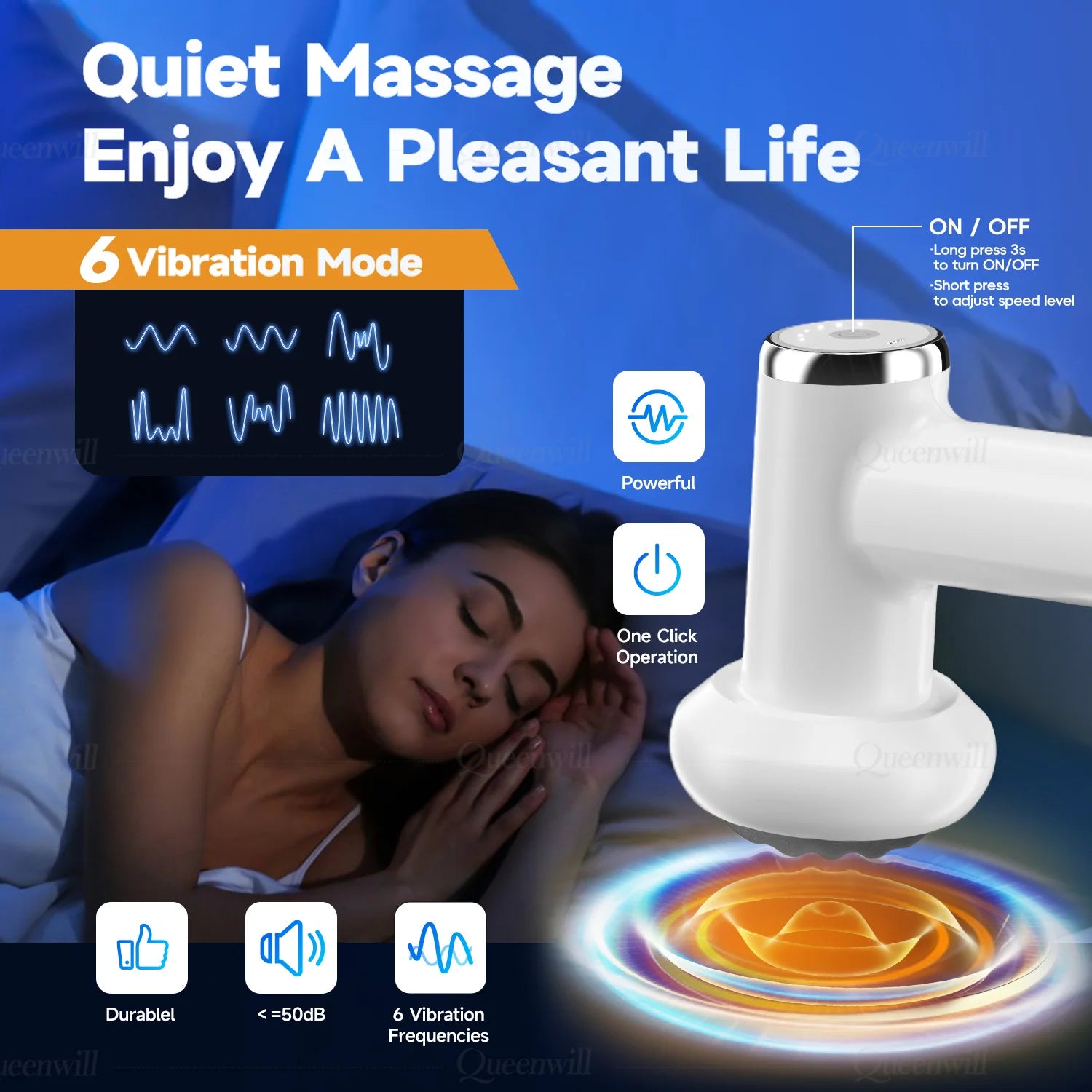 Portable Body Shaping and Deep Tissue Massage Gun for Fitness Recovery - 5