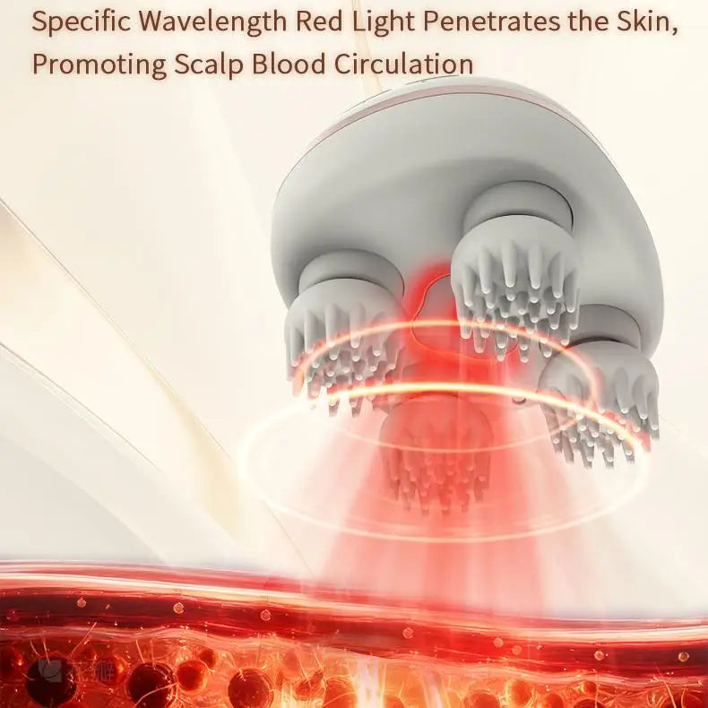 Waterproof Cordless Electric Scalp and Full Body Massage Machine