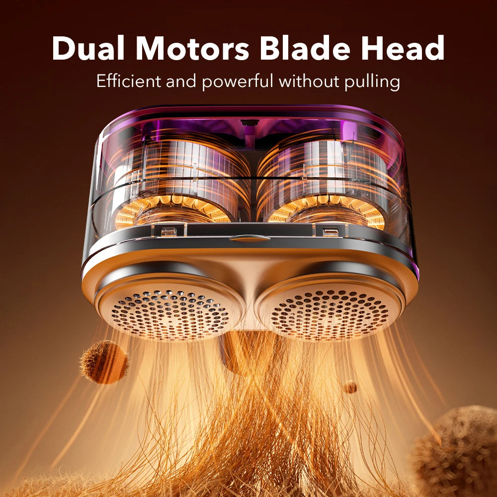 Rechargeable Electric Fabric Shaver with 5 Speed Settings and LED Display