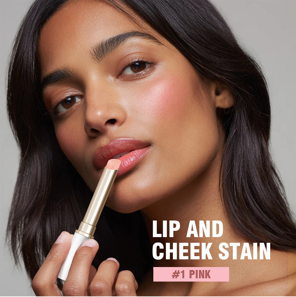 pH-Activated Color-Changing Lip and Cheek Stain Moisturizing Balm
