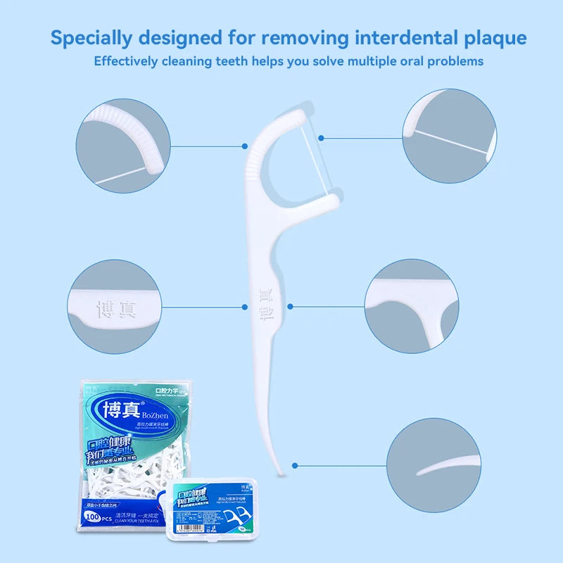 Portable Dental Floss Picks with Storage Case for Daily Oral Hygiene - 13