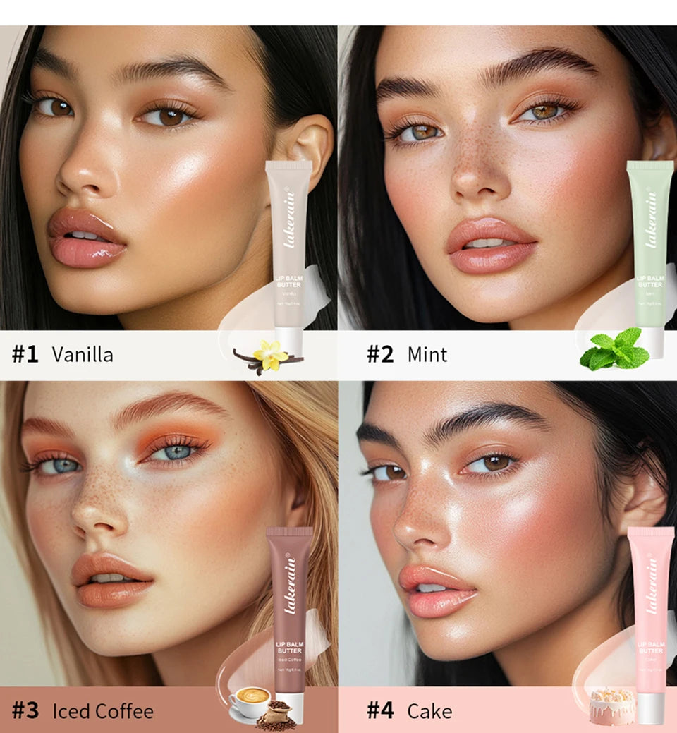Hydrating Moisturizing Lip Balm Butter for Soft and Glossy Lips