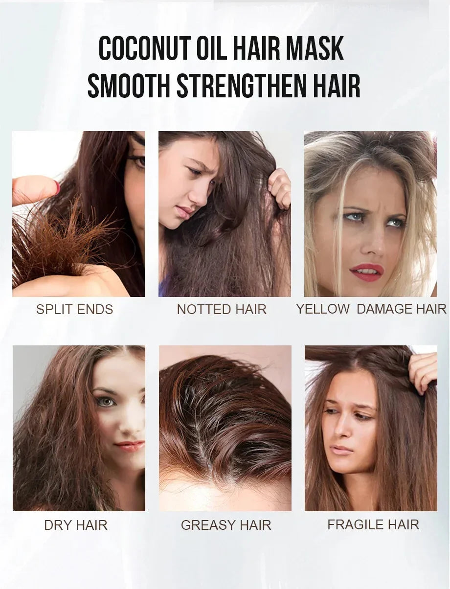 Deep Repair Collagen Hair Mask for Damaged Frizzy and Dry Hair