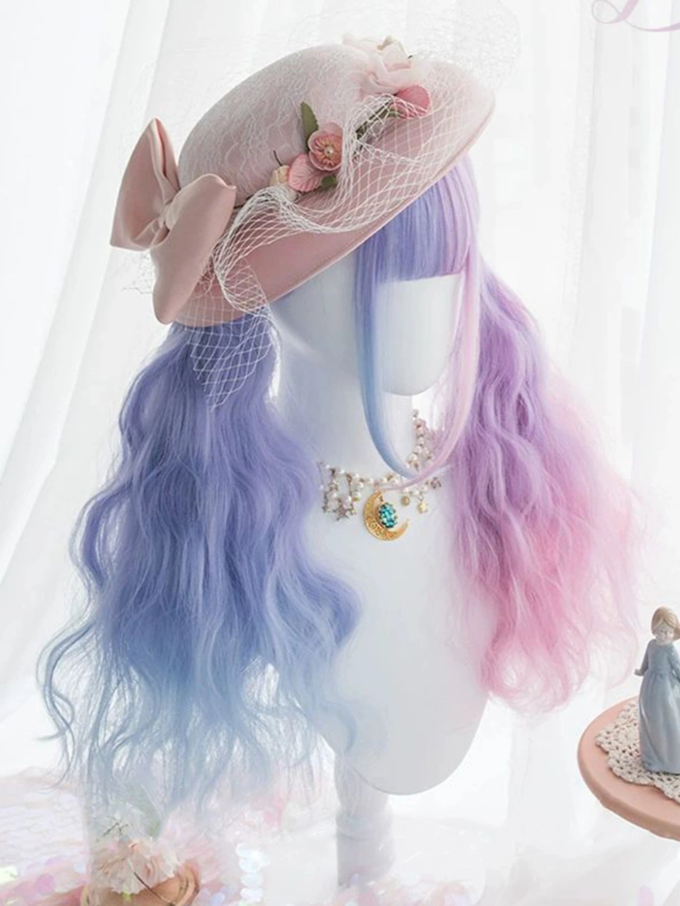 Long Wavy Ombre Cosplay Wig for Lolita and Harajuku Styles - 15