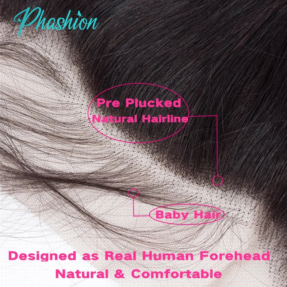 13x6 Transparent Lace Frontal for Natural Hairstyles - 3