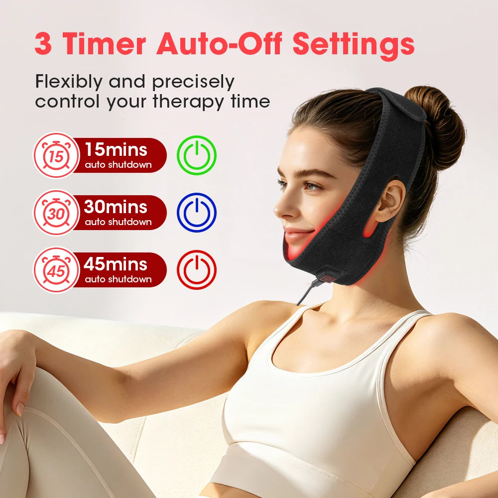 Red and Infrared Light Therapy Wrap for Targeted Face and Body Recovery - 4