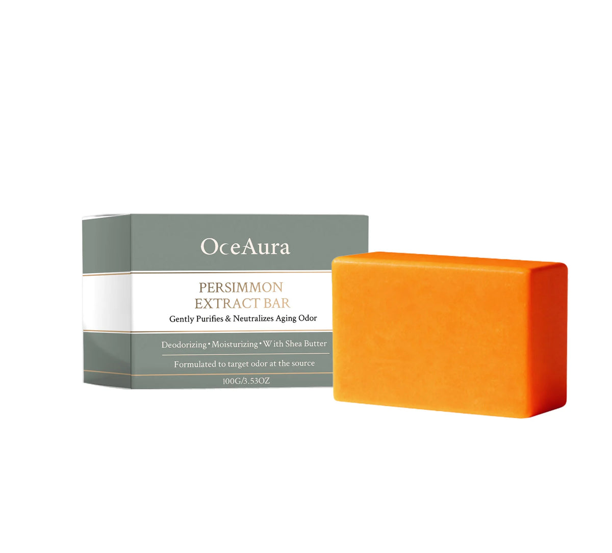 Persimmon Extract Deodorizing Body Soap for Aging Odor and Skin Care