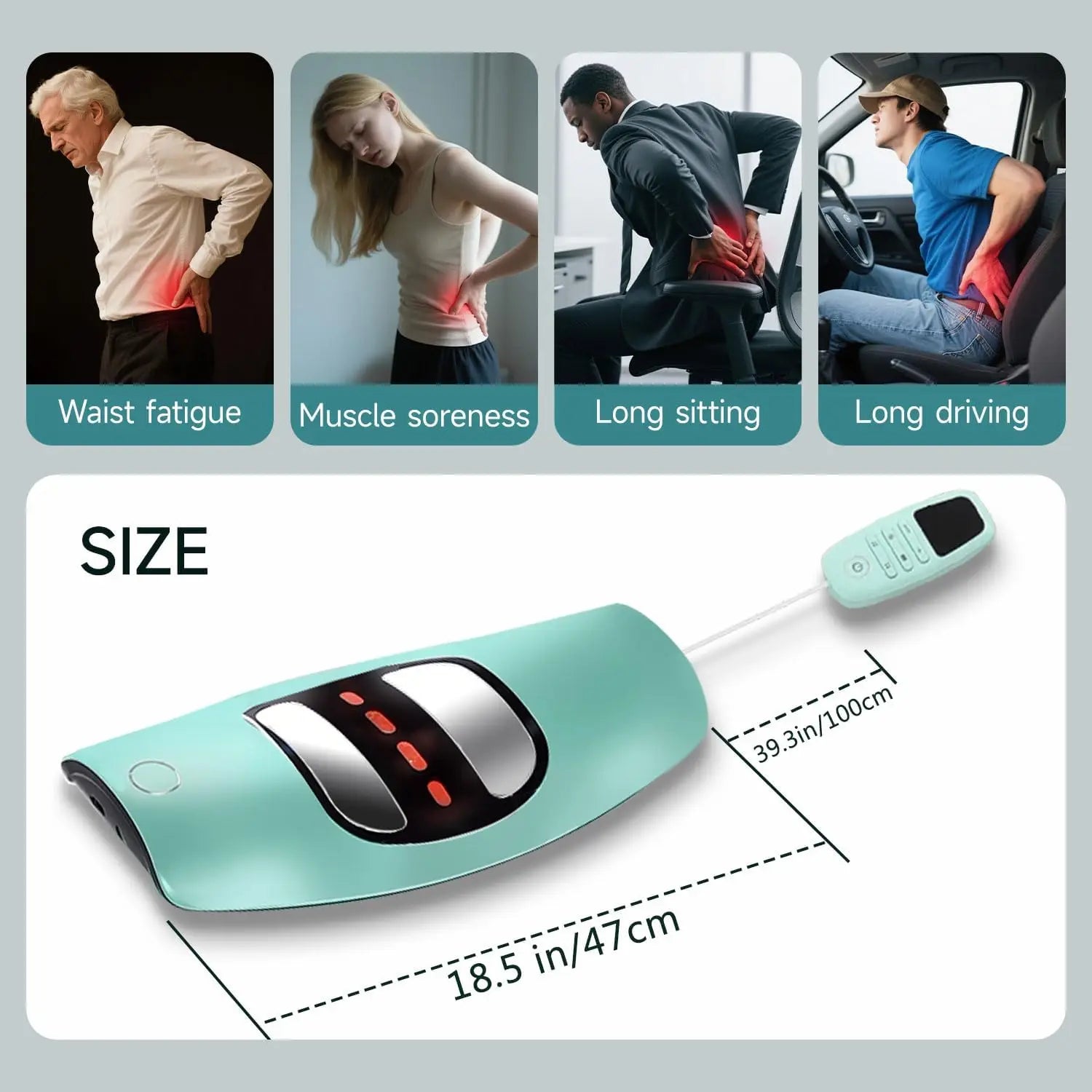Smart Lumbar Traction Device for Back Pain Relief and Spine Relaxation - 14