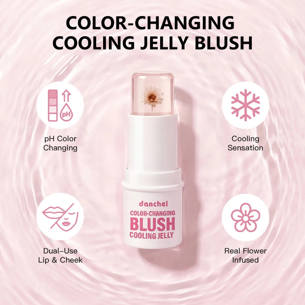 pH Adaptive Color Changing Jelly Blush for Lips Cheeks and Eyes - 3