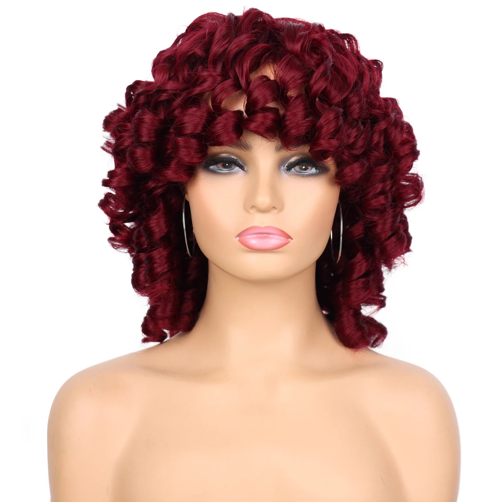 Short Curly Afro Wig for Daily Wear Natural Synthetic Hair - 13