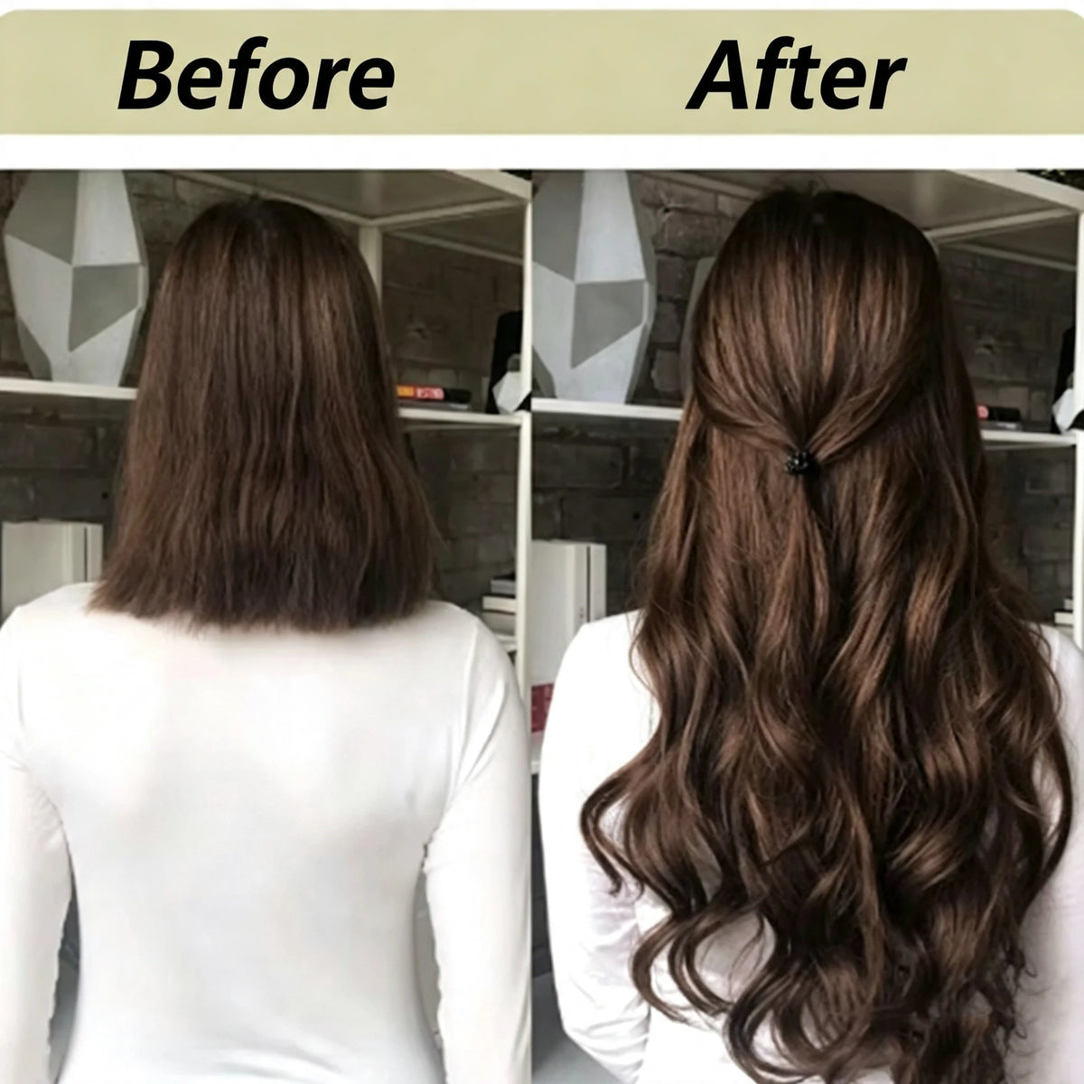18-Inch Wavy Clip-In Hair Extensions for Voluminous Styles
