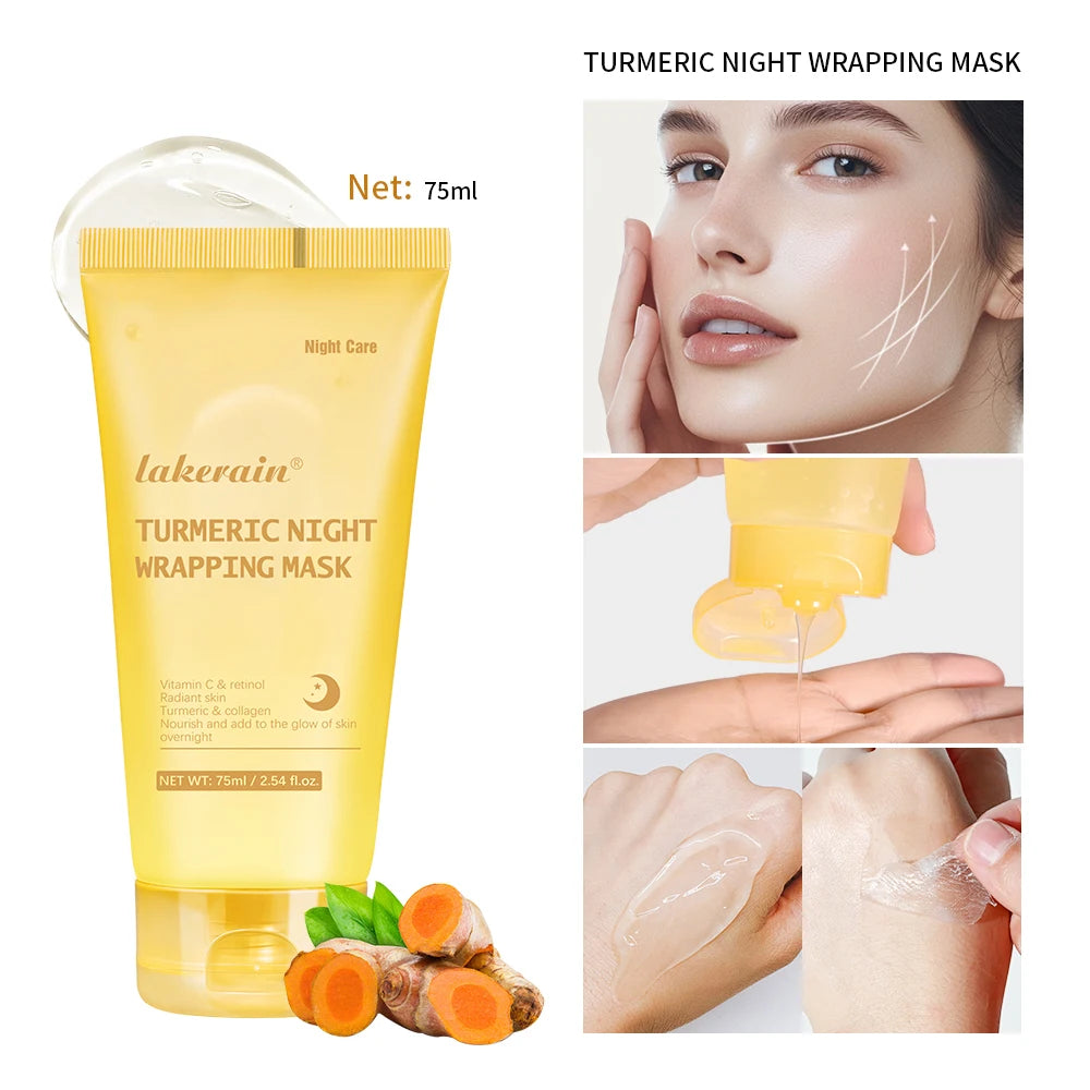 Turmeric Collagen Overnight Peel-Off Face Mask for Glowing Skin
