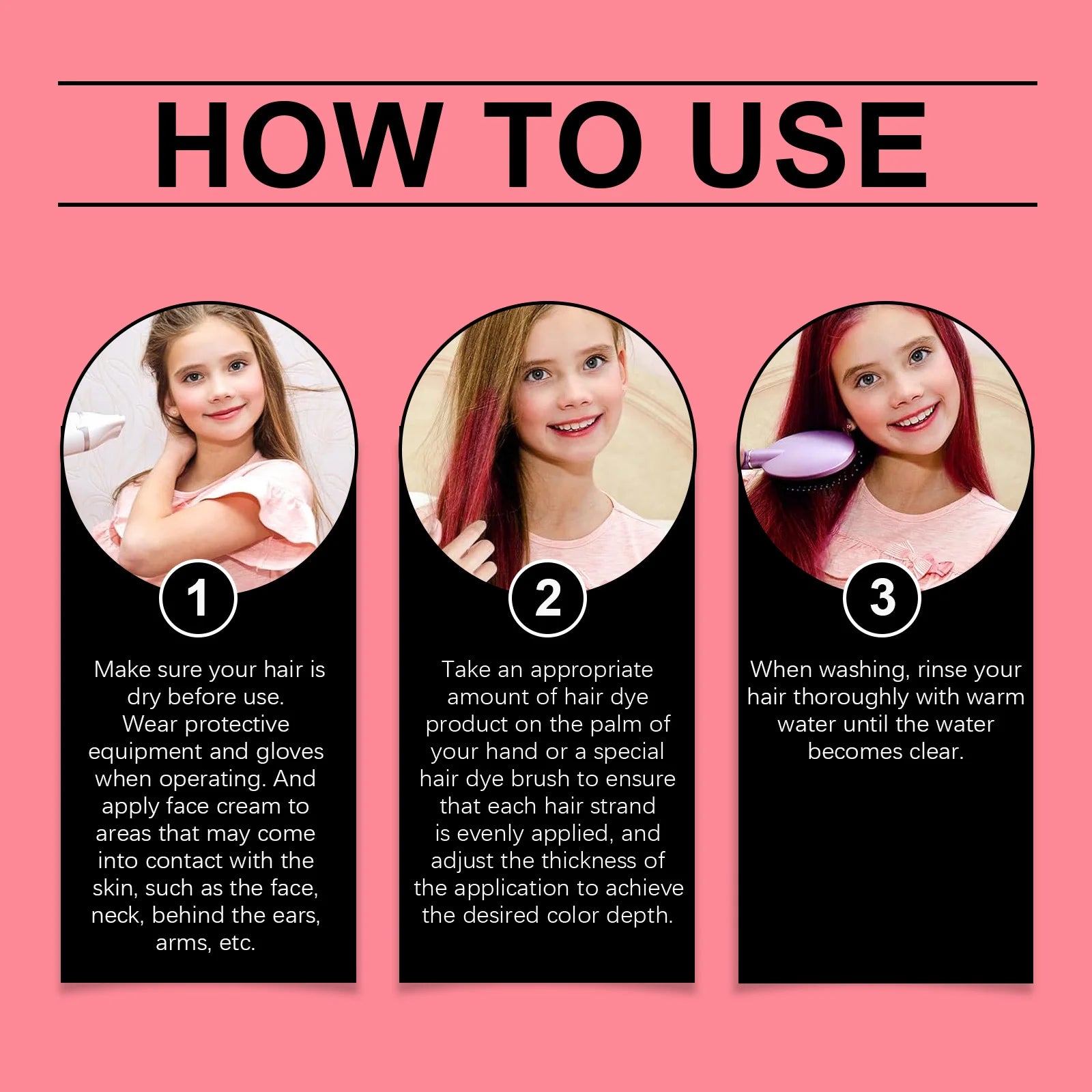 Temporary Washable Hair Color Wax for Kids and Party Styling - 24