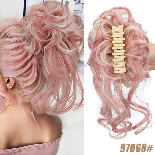 8-Inch Curly Synthetic Ponytail Claw Clip for Instant Volume