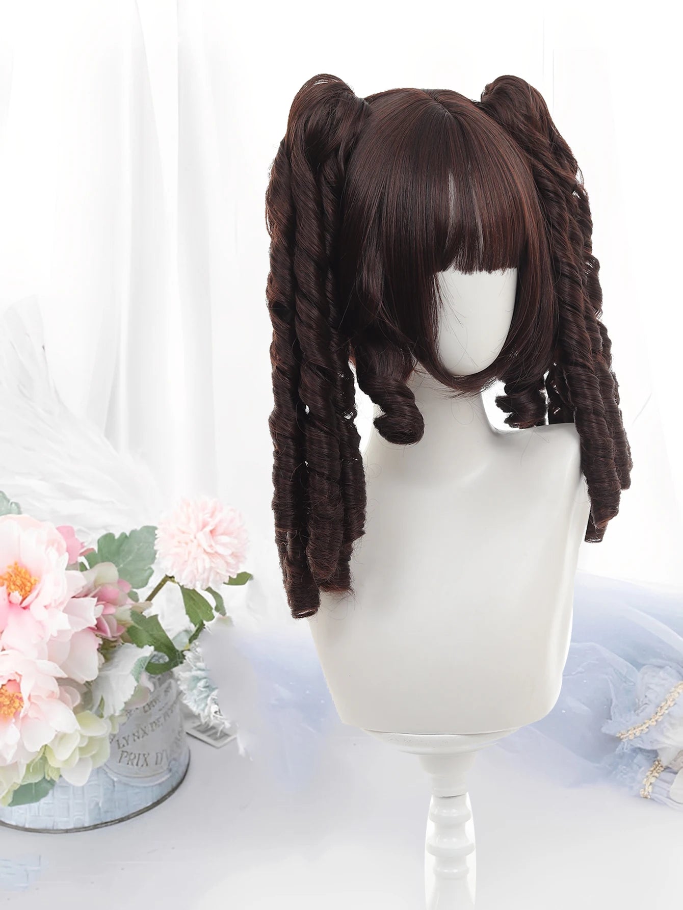 Long Wavy Blonde Cosplay Wig with Bangs - 16