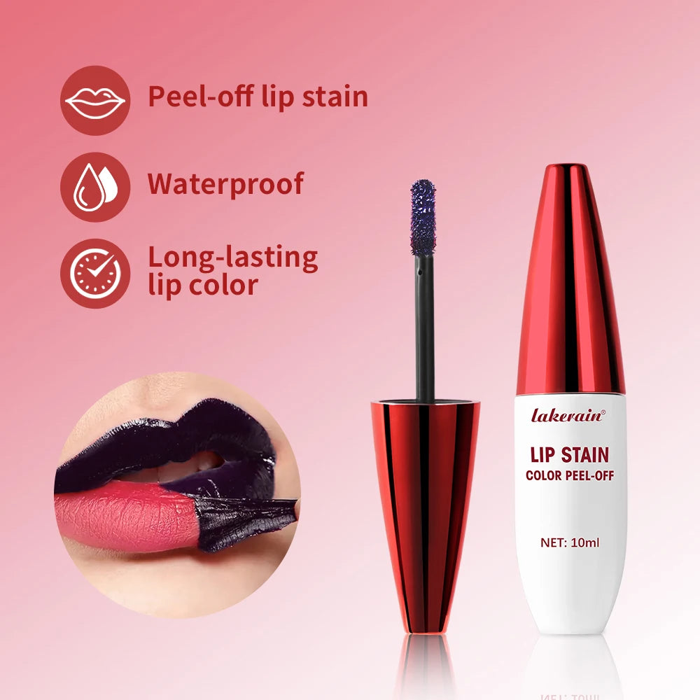 Long-Lasting Waterproof Peel-Off Lip Stain Tint for All-Day Wear - 4