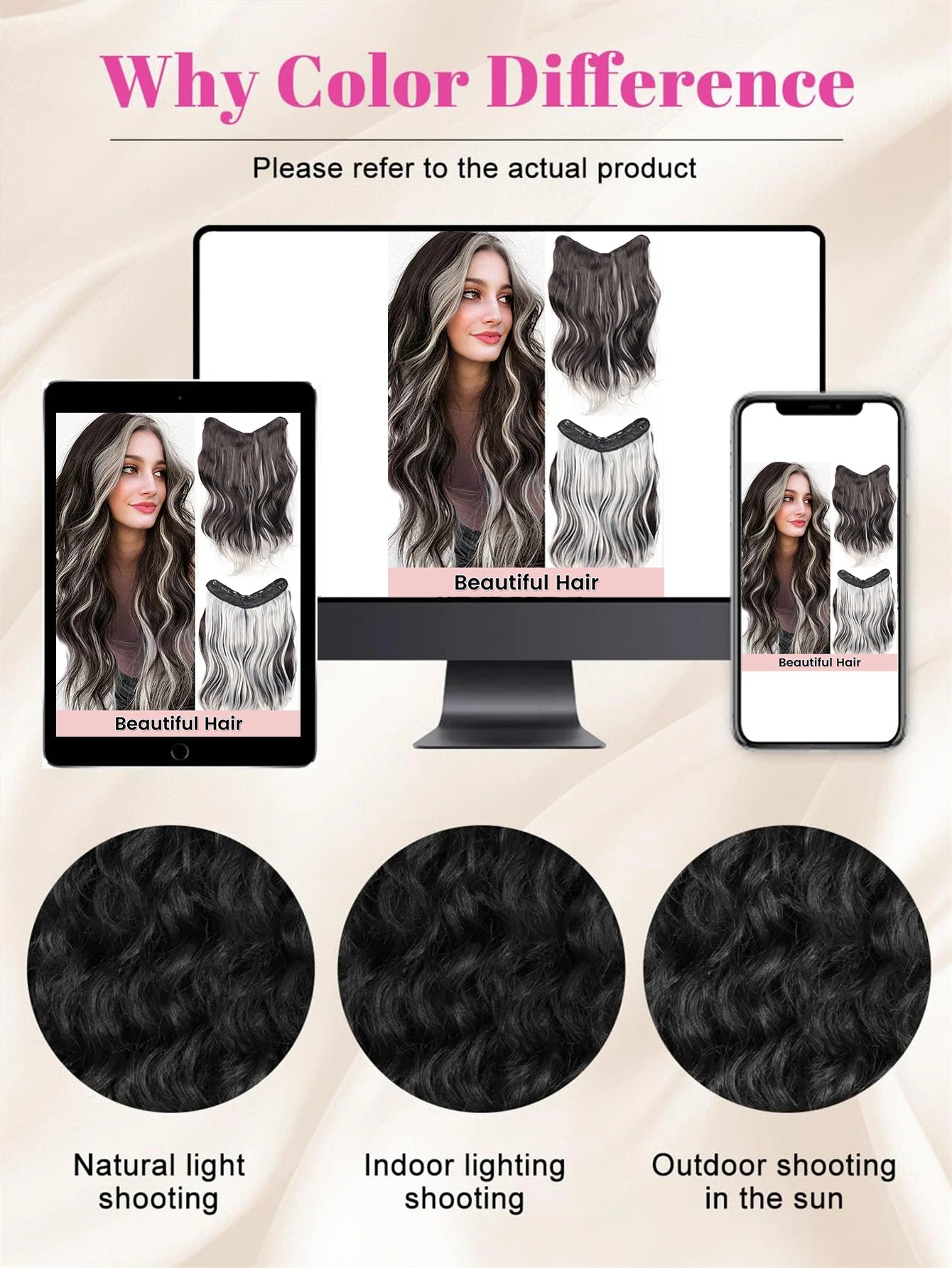 Wavy Clip-In Hair Extensions for Voluminous Curls - 10